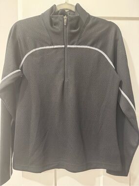 Salomon Black Ski Pullover with White Trim